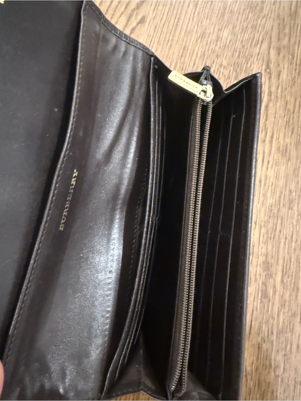 Burberry Beige Nova Check Leather Trim Wallet - Picture 3 of 3
